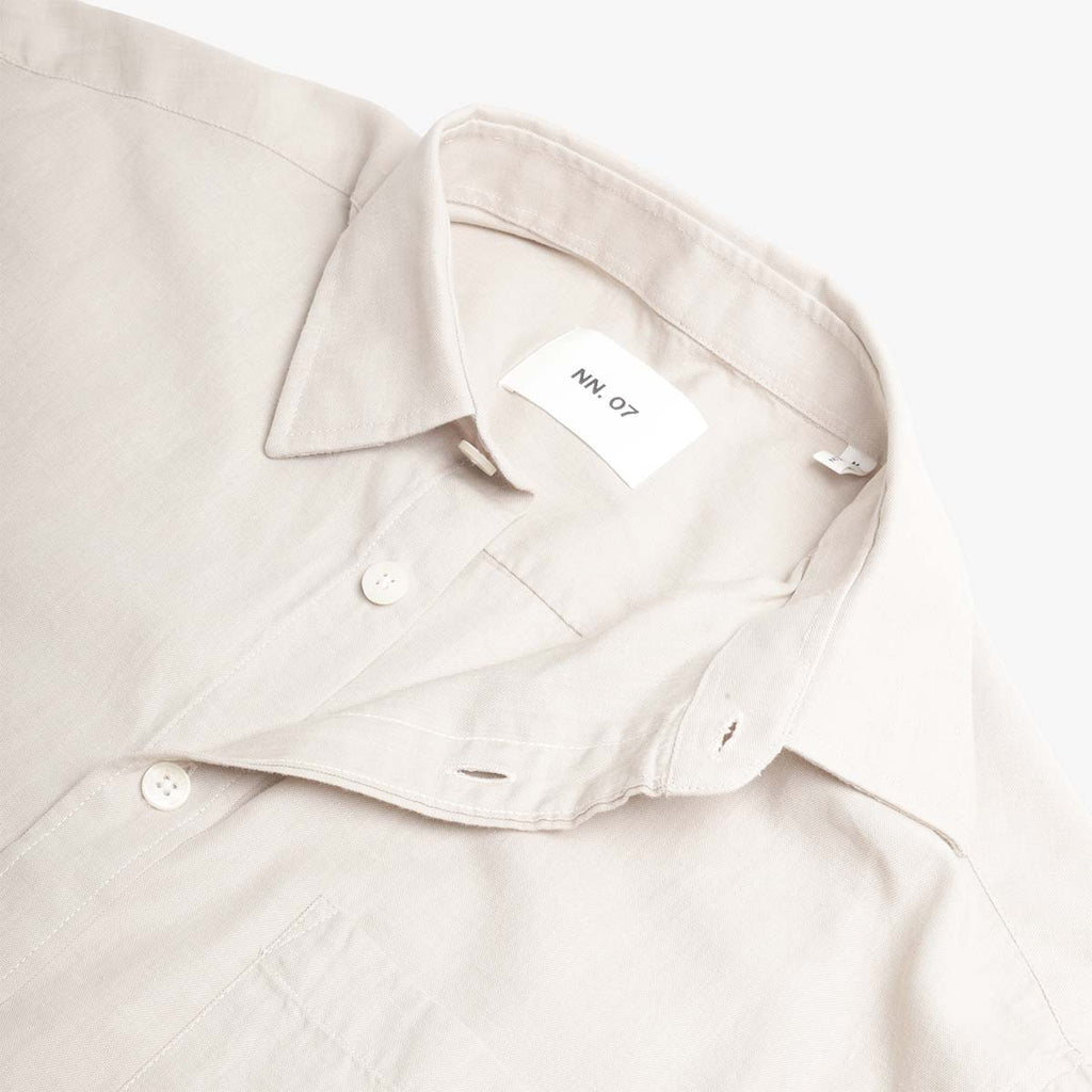 NN.07 Deon Shirt, Desert Khaki, Detail Shot 4