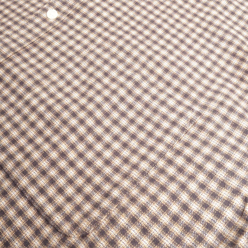 Brushed check flannel texture, NN.07 Deon in Sand Check
