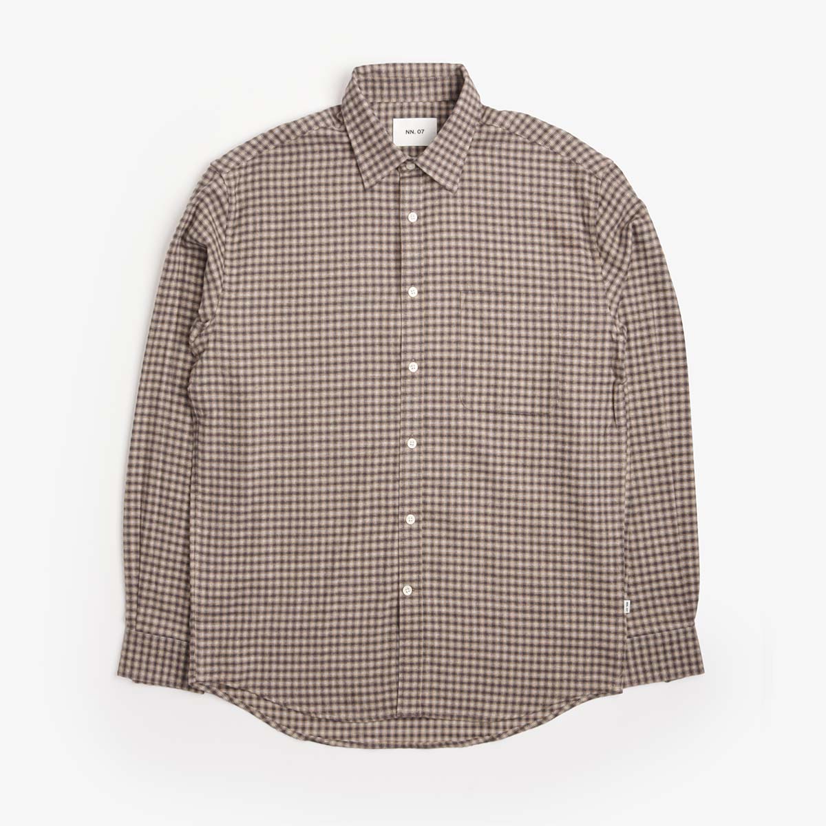 NN.07 Deon Casual Flannel Shirt - Sand Check