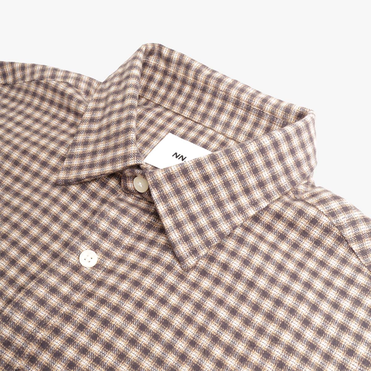 NN.07 Deon Casual Flannel Shirt - Sand Check
