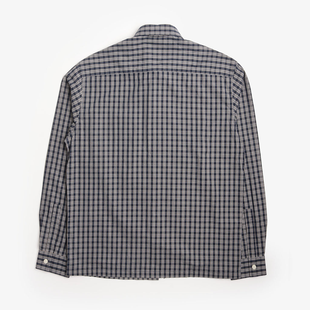 NN.07 Deon Checked Organic Shirt - Navy Check
