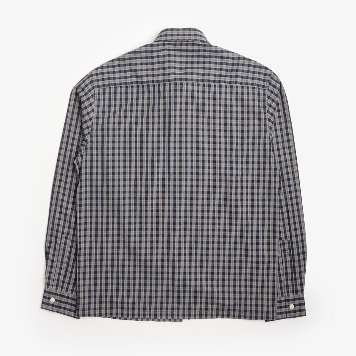 NN.07 Deon Checked Organic Shirt - Navy Check