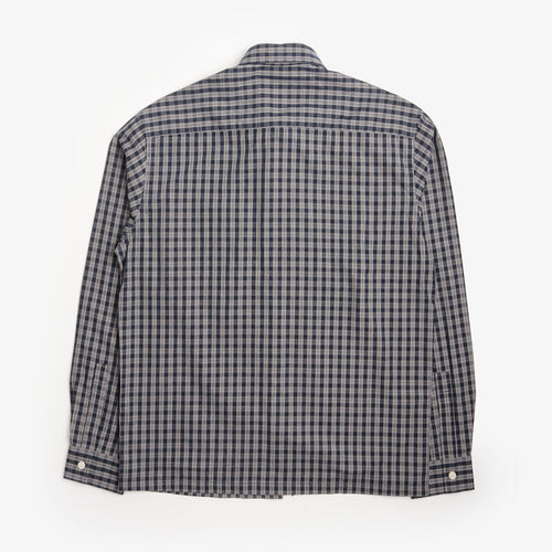 NN07 Deon Checked Organic Shirt - Navy Check