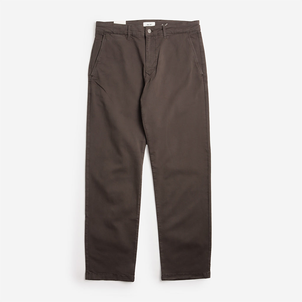 NN.07 Aden Straight Leg Regular Fit Chino Pant, Dark Army, Detail Shot 1