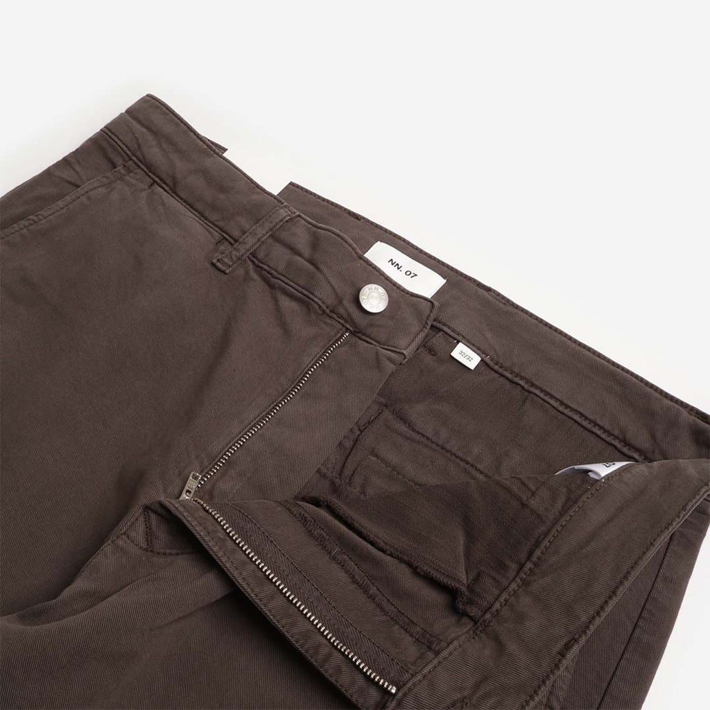 NN.07 Aden Straight Leg Regular Fit Chino Pant, Dark Army, Detail Shot 2