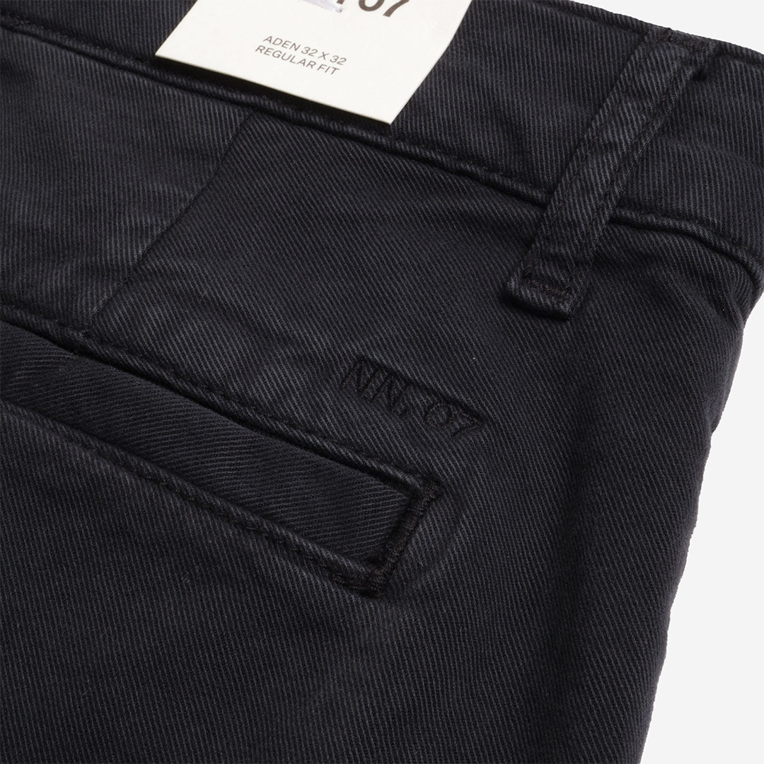 NN.07 Aden Straight Leg Regular Fit Chino Pant, Navy Blue, Detail Shot 5