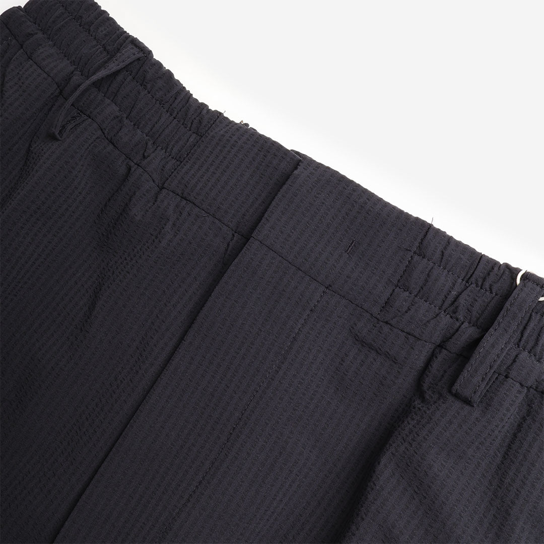 NN.07 Billie Drawstring Seersucker Regular Fit Pant, Navy Blue, Detail Shot 2