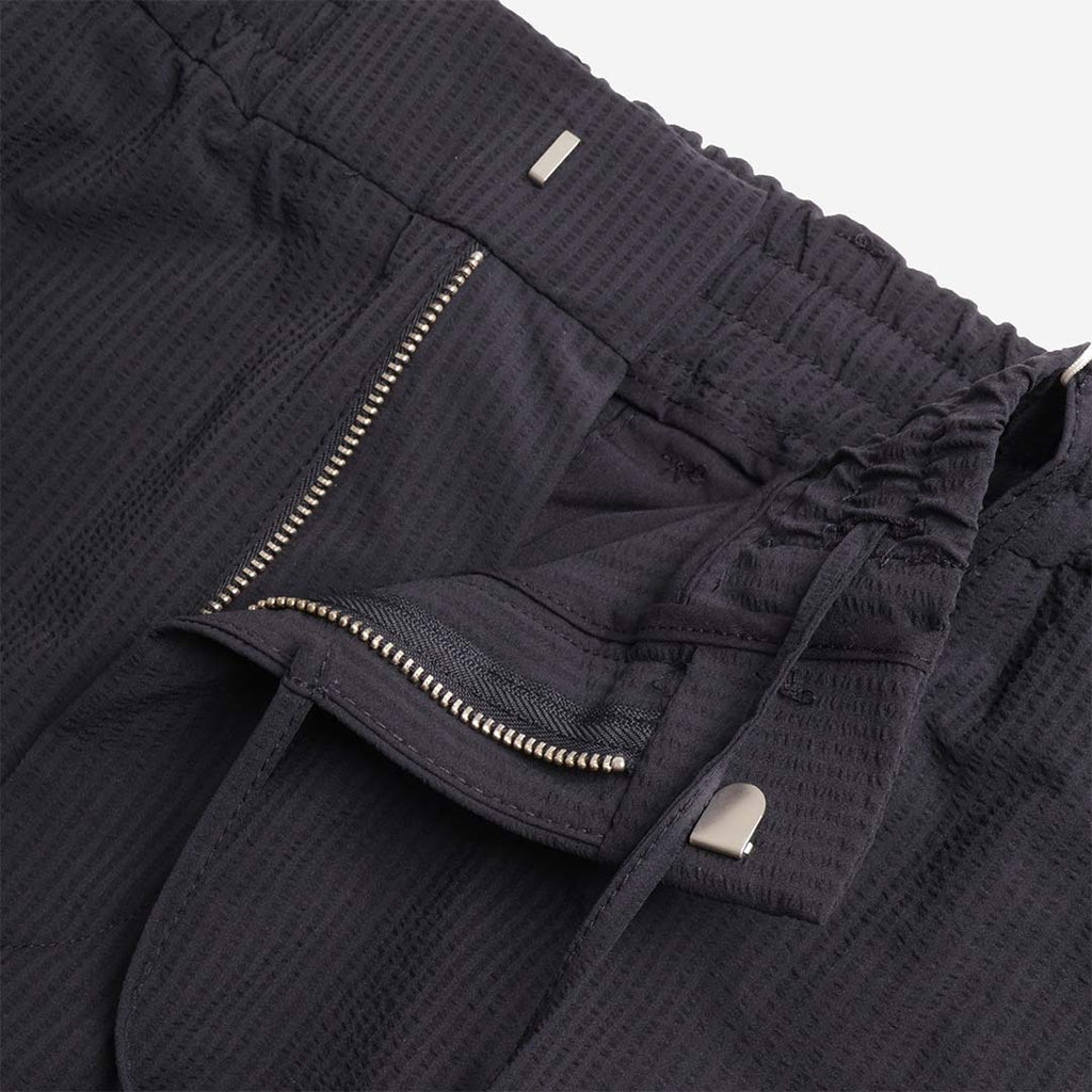 NN.07 Billie Drawstring Seersucker Regular Fit Pant, Navy Blue, Detail Shot 3