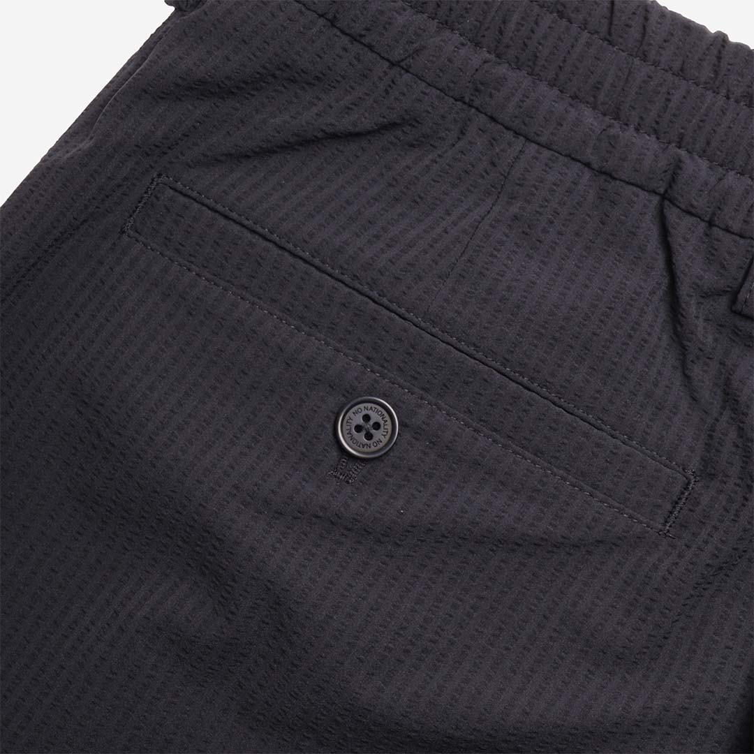 NN.07 Billie Drawstring Seersucker Regular Fit Pant, Navy Blue, Detail Shot 5