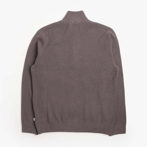 NN.07 Danny Half Zip Sweatshirt in Charcoal Mist, back view