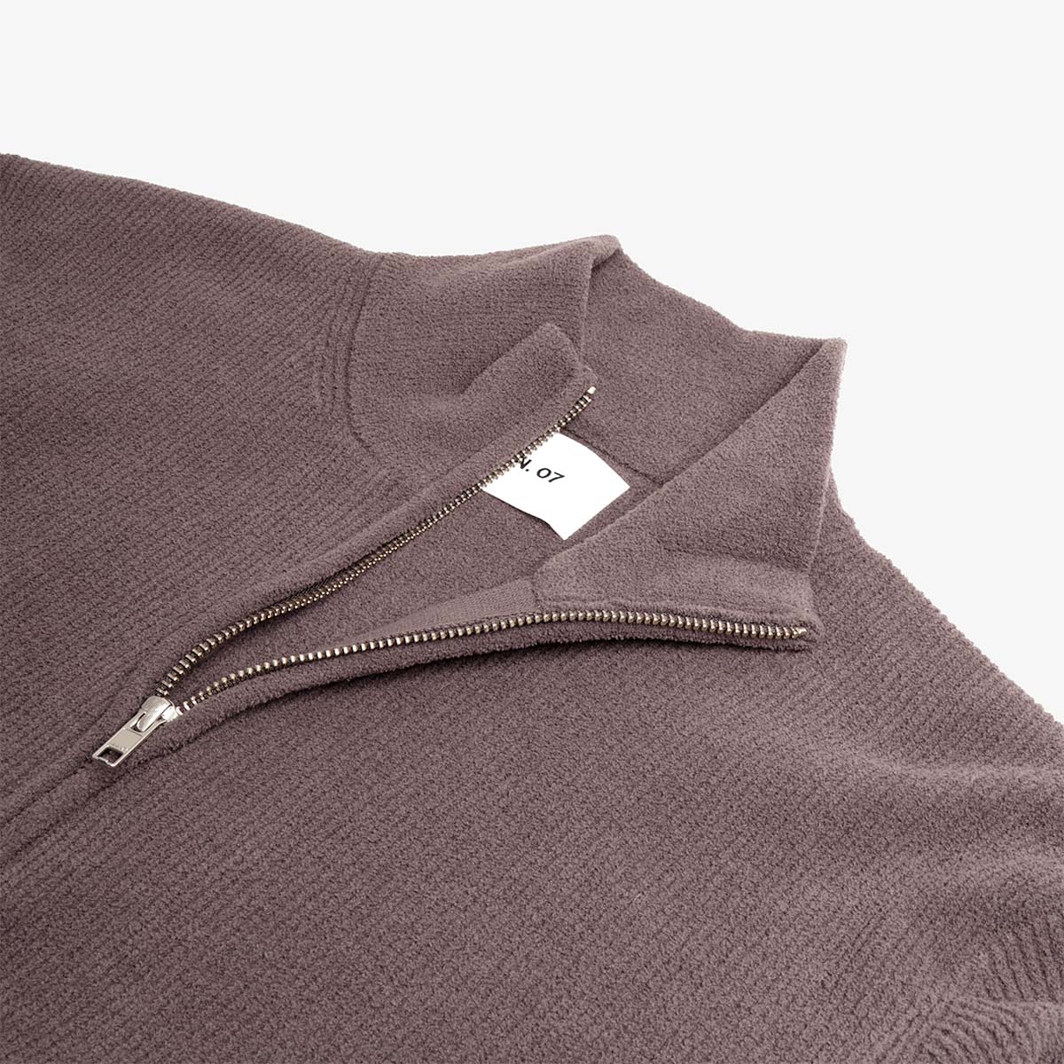 NN.07 Danny Half Zip Sweatshirt - Charcoal Mist