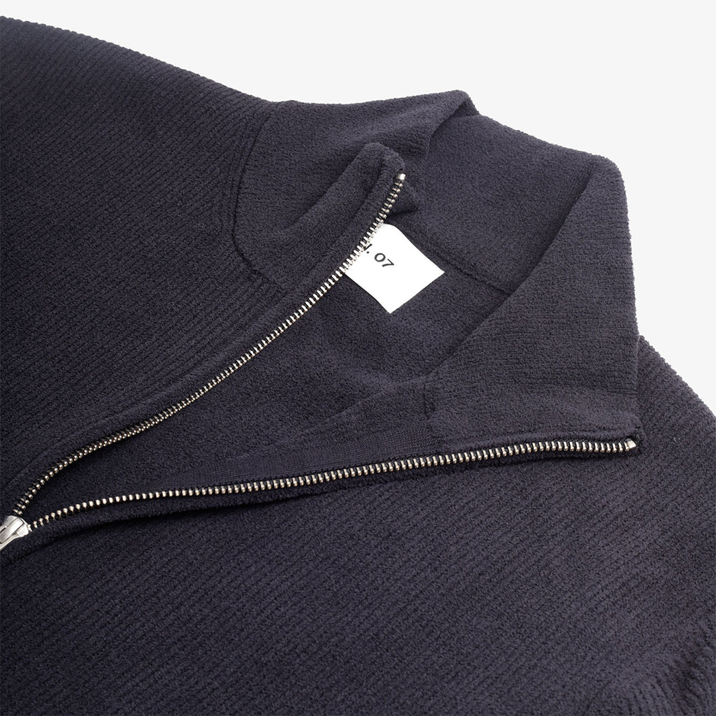 NN.07 Danny Half Zip Sweatshirt - Navy Blue