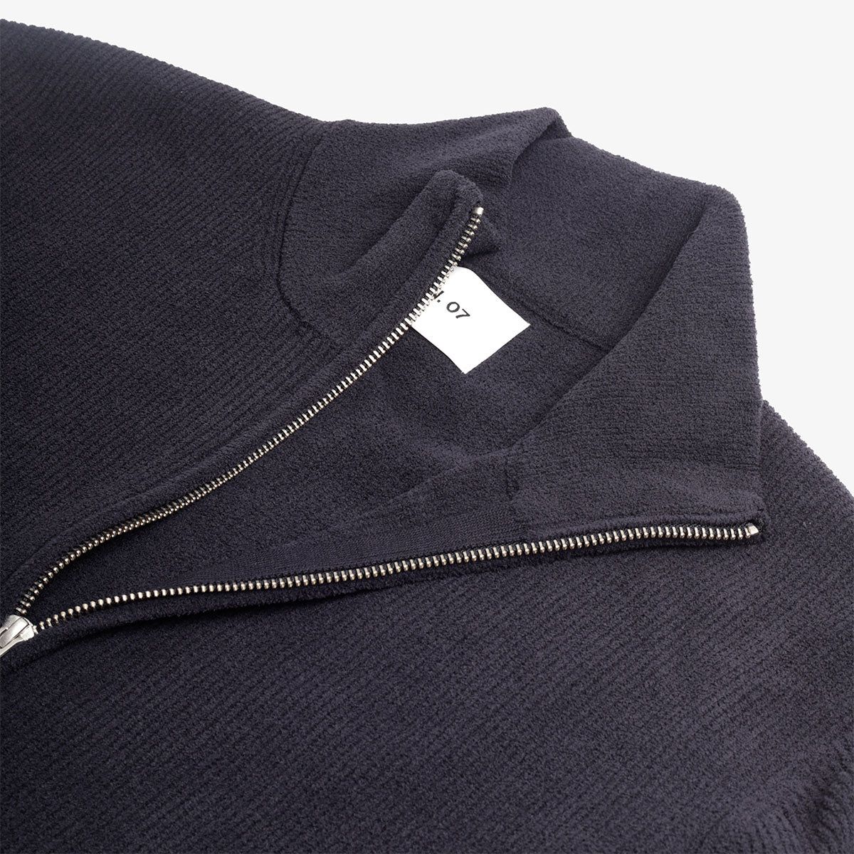 NN.07 Danny Half Zip Sweatshirt - Navy Blue