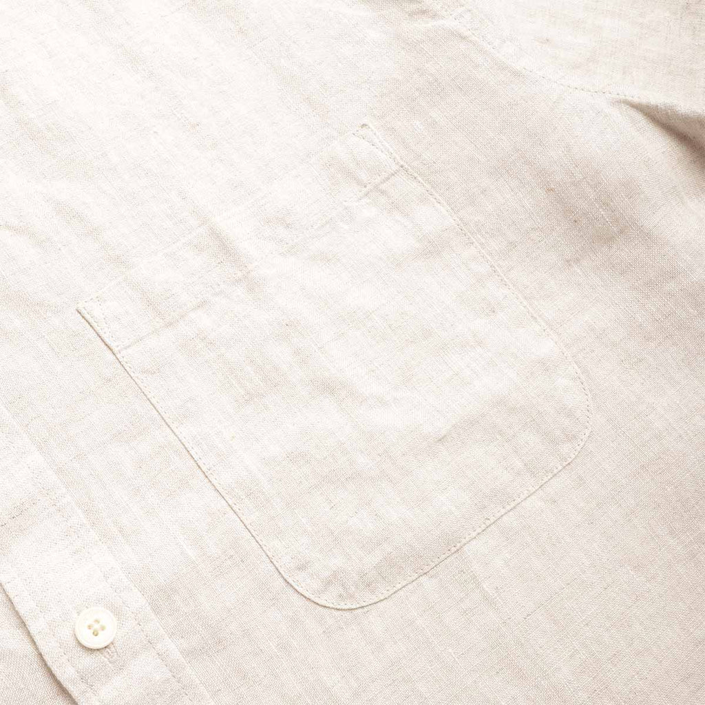 NN.07 Deon Linen Shirt, Oat, Detail Shot 3