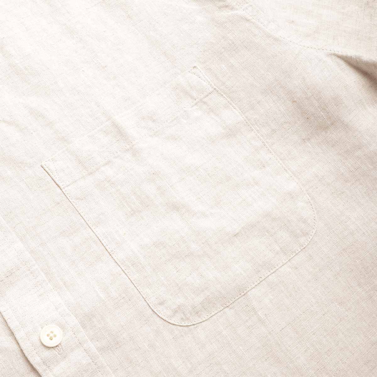 NN.07 Deon Linen Shirt, Oat, Detail Shot 3