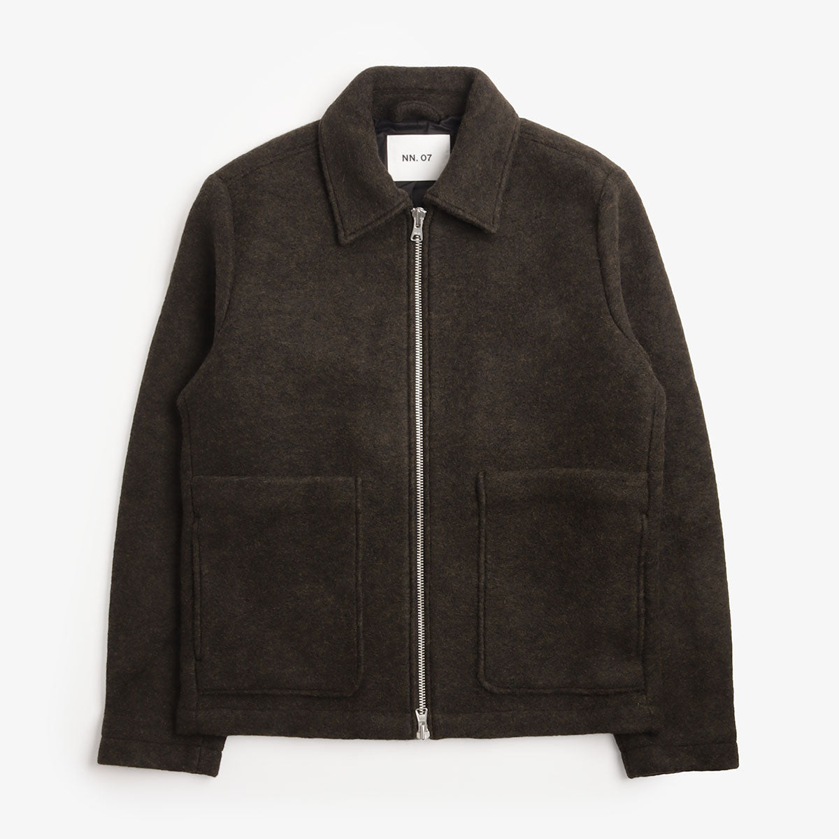 NN.07 Gael 8267 Two-Way Zipper Wool Jacket