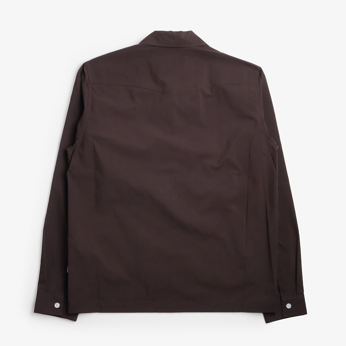 NN.07 Virgil Poplin Hybrid Zip Jacket, Deep Truffle, Detail Shot 4