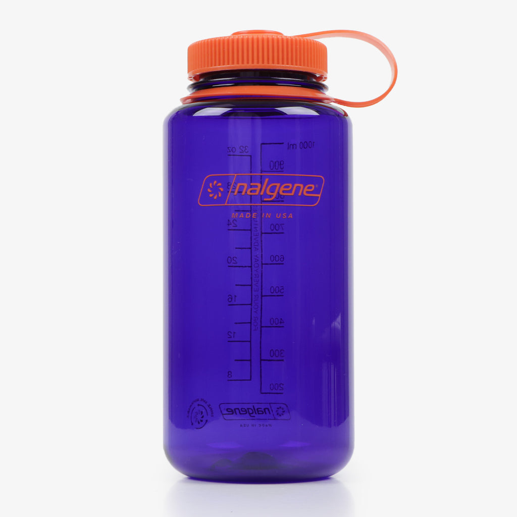 Nalgene Wide Mouth 1 Litre Tritan Sustain Water Bottle, Periwinkle, Detail Shot 1