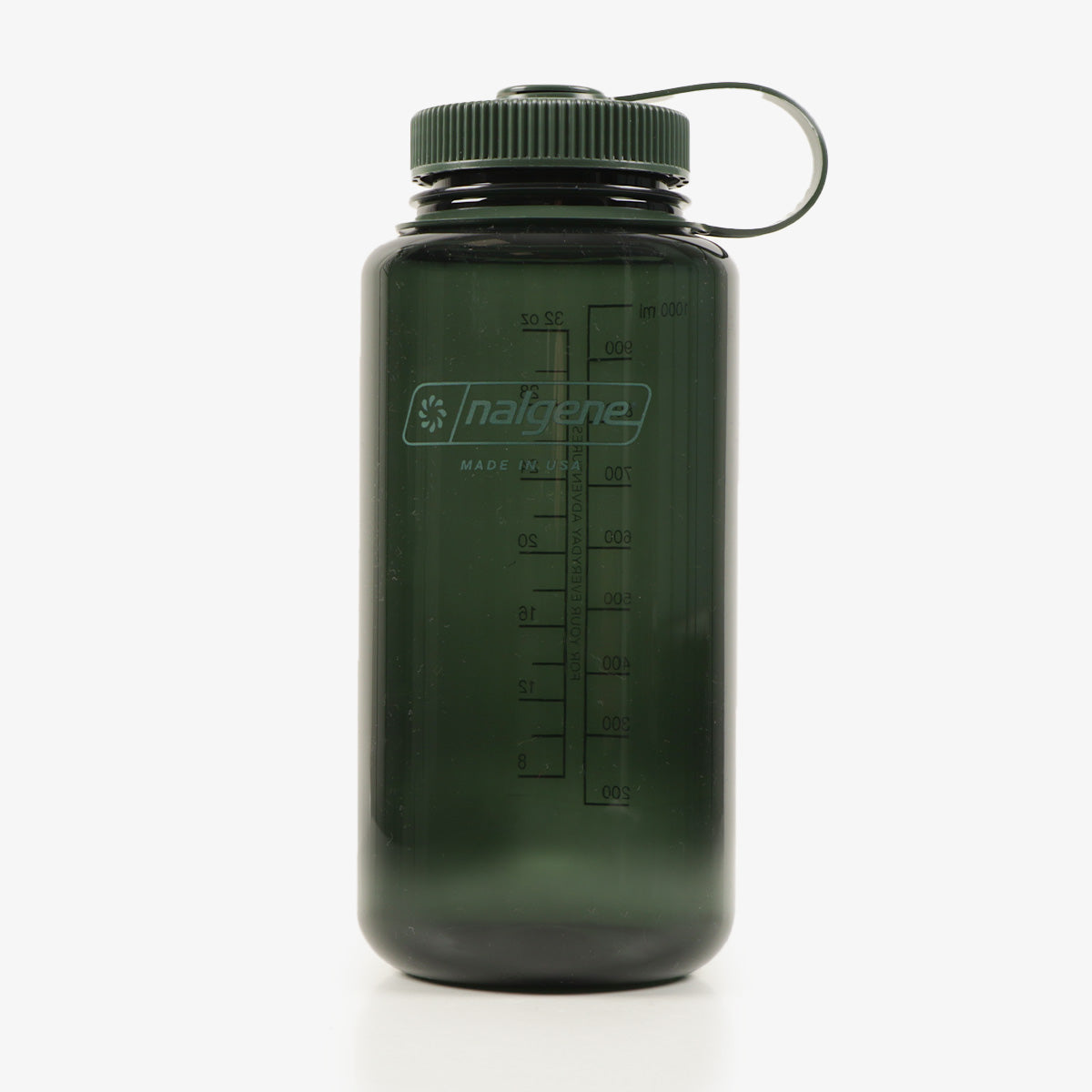 main Nalgene Wide Mouth 1 Litre Tritan Sustain Water Bottle, Jade, Detail Shot 1