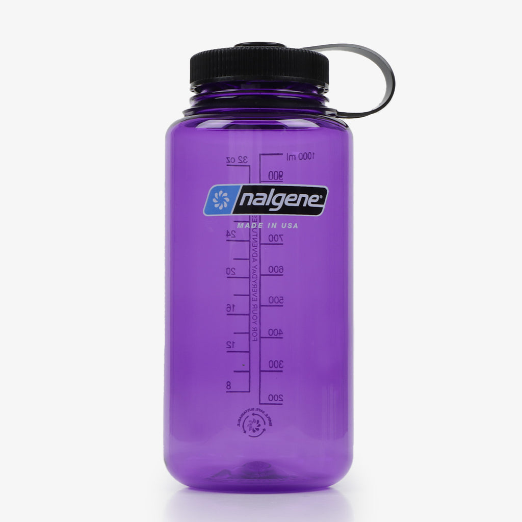 Nalgene Wide Mouth 1 Litre Tritan Sustain Water Bottle, Purple, Detail Shot 1