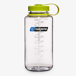Bouteille d'eau Nalgene à large ouverture en Tritan Sustain de 1 litre - Clair
