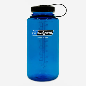 Bouteille d'eau Nalgene à large ouverture en Tritan Sustain de 1 litre - Bleu ardoise