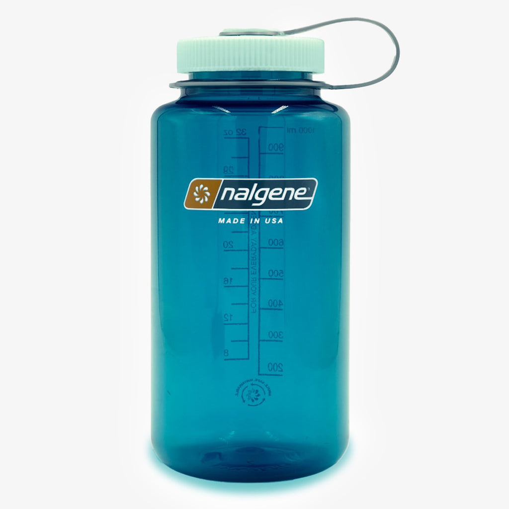 Nalgene Wide Mouth 1 Litre Tritan Sustain Water Bottle, Trout Green, Detail Shot 3