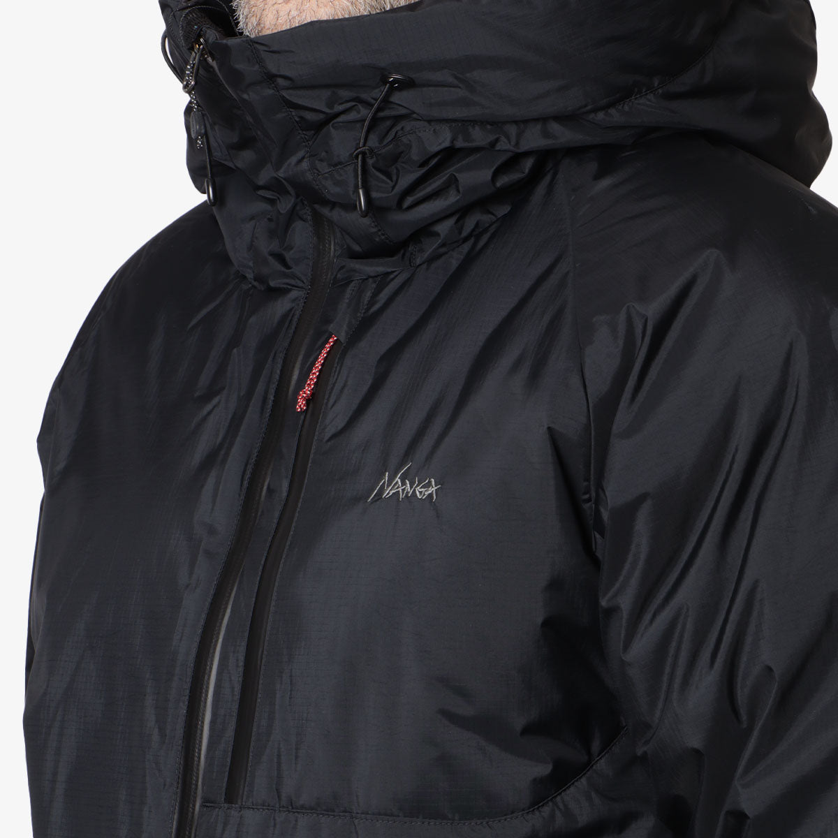 Nanga Aurora Tex Down Jacket, Black, Detail Shot 2