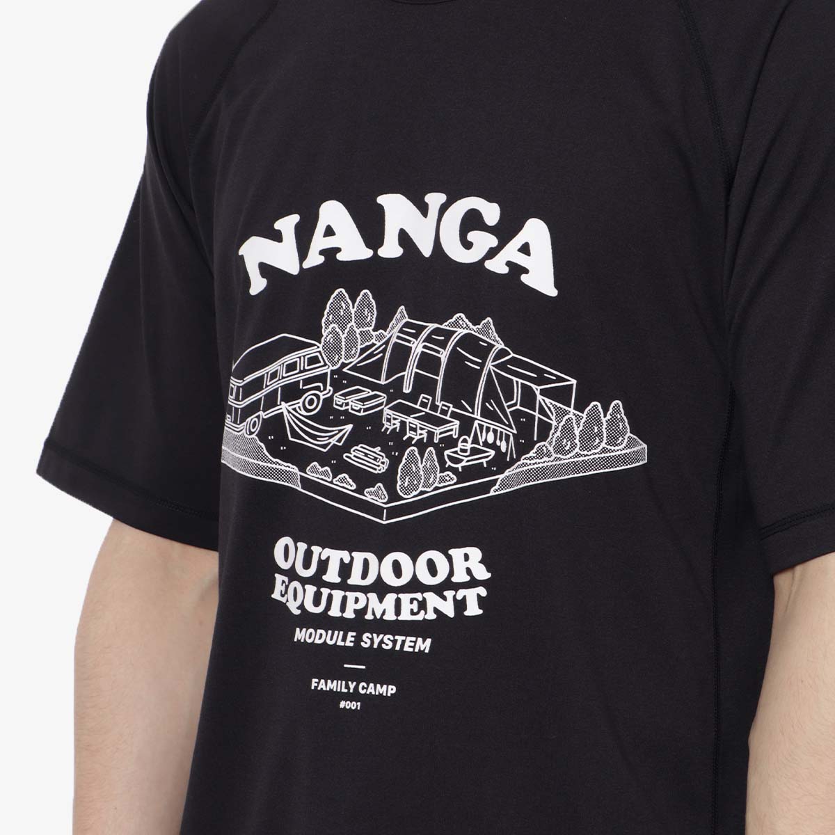 Nanga Dry Mix OEMS#1 T-Shirt, Black, Detail Shot 2