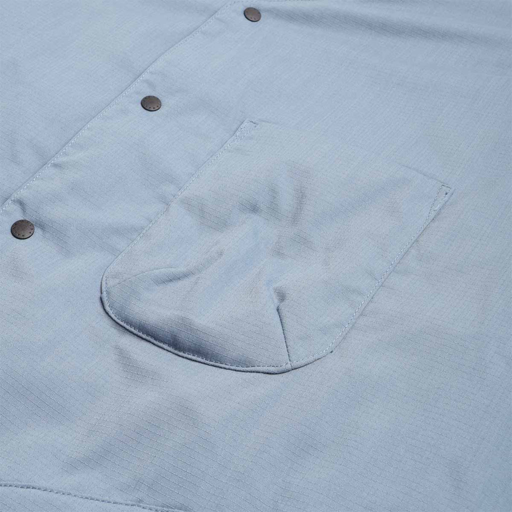 Nanga Hinoc Ripstop Inner Down Cardigan, F. Blue, Detail Shot 5