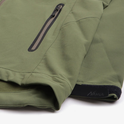 Nanga Soft Shell Stretch Jacket, Khaki, Detail Shot 2