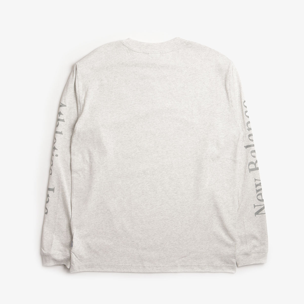 New Balance Athletics Classic Long Sleeve T-Shirt, Ash Heather, Detail Shot 2