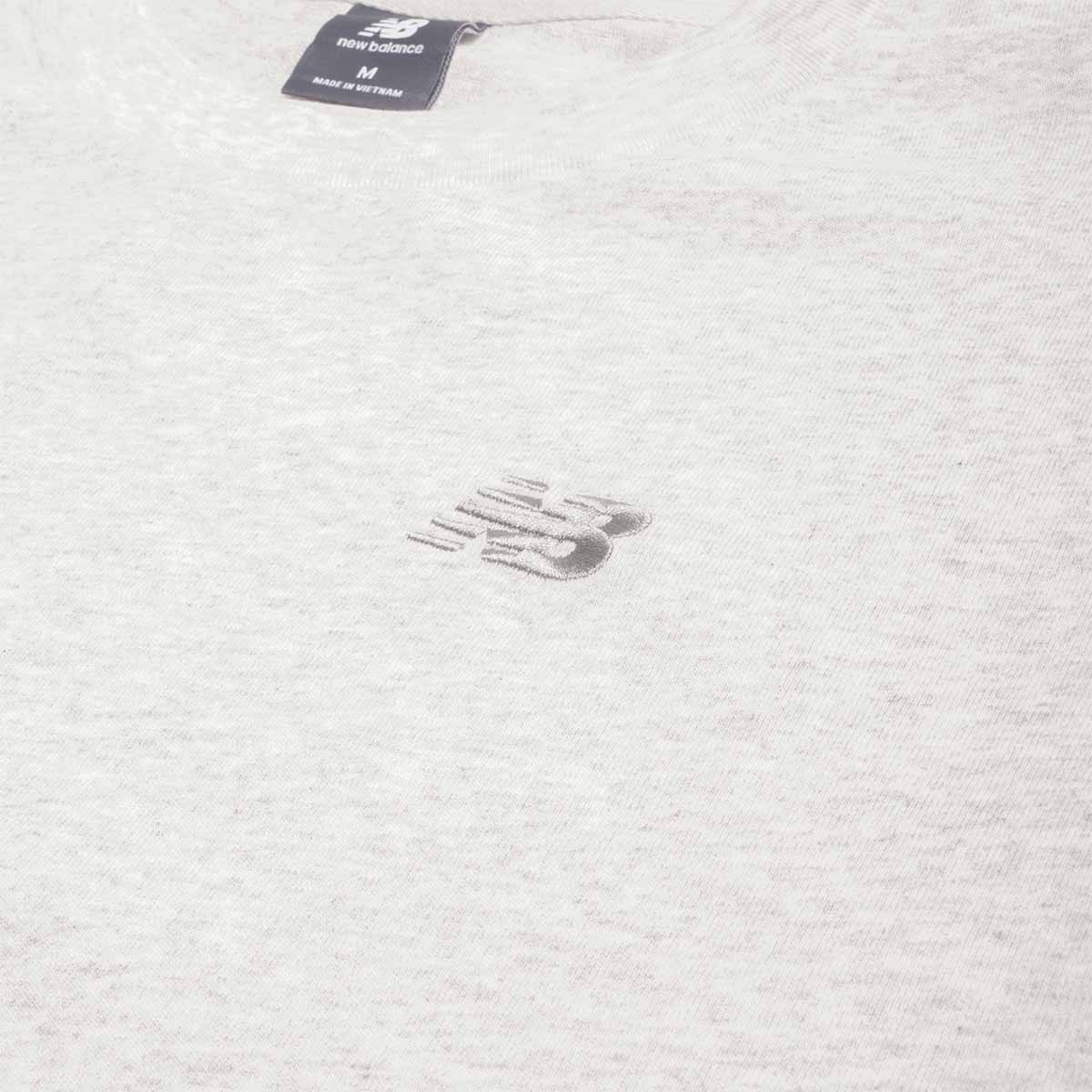 New Balance Athletics Classic Long Sleeve T-Shirt, Ash Heather, Detail Shot 3