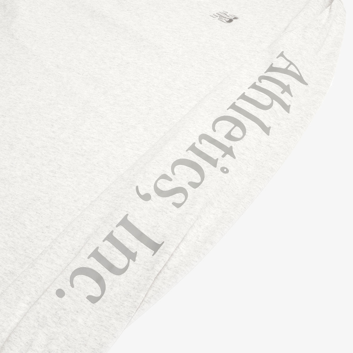 New Balance Athletics Classic Long Sleeve T-Shirt, Ash Heather, Detail Shot 4