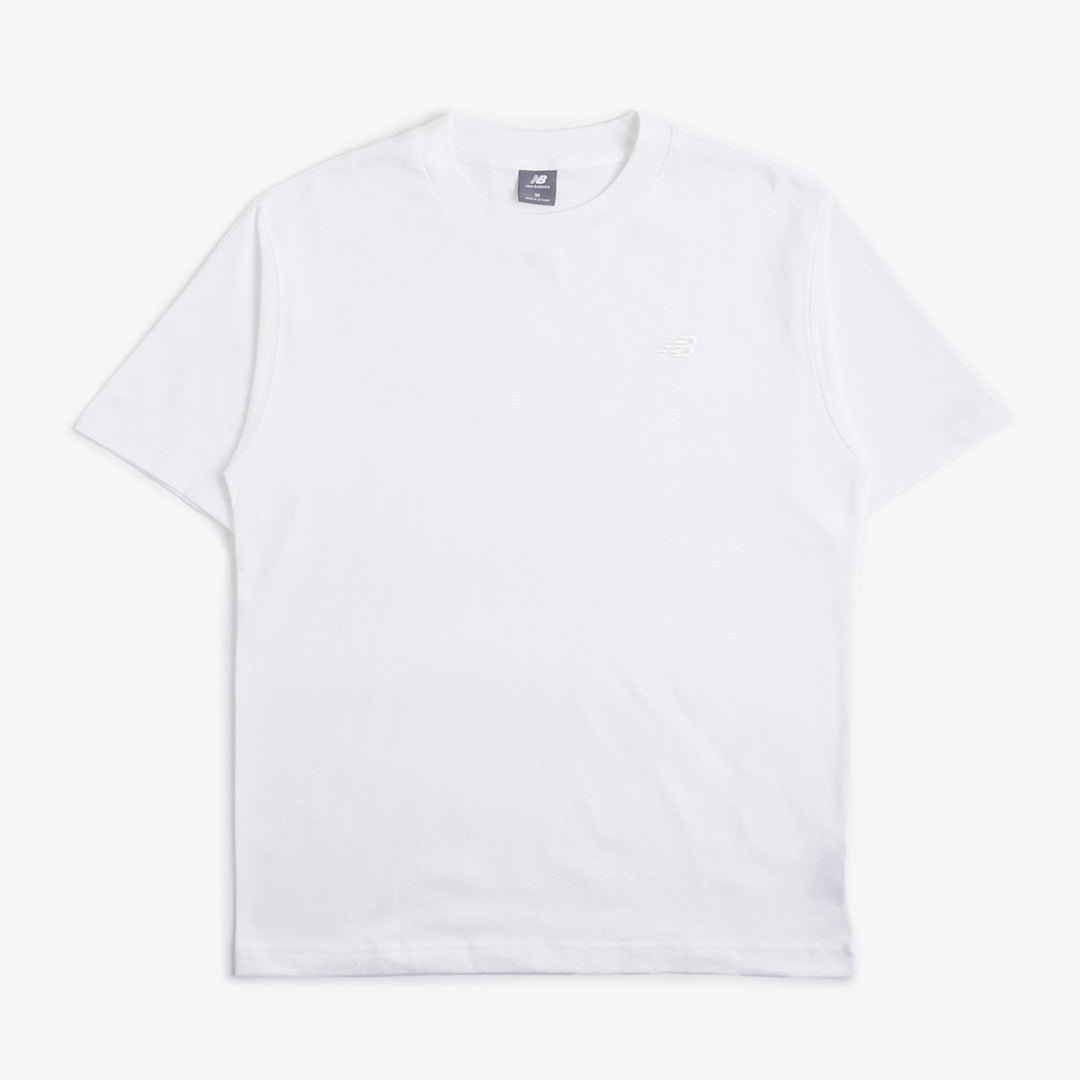 New Balance Athletics Cotton T-Shirt, White, Detail Shot 4
