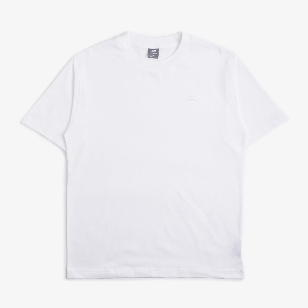main New Balance Athletics Cotton T-Shirt, White, Detail Shot 4
