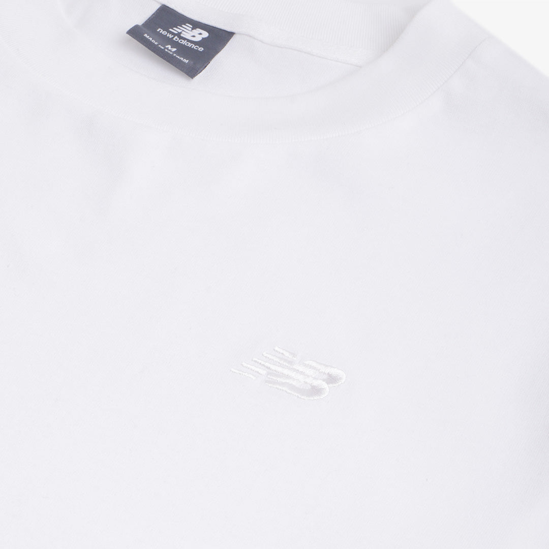 New Balance Athletics Cotton T-Shirt, White, Detail Shot 6