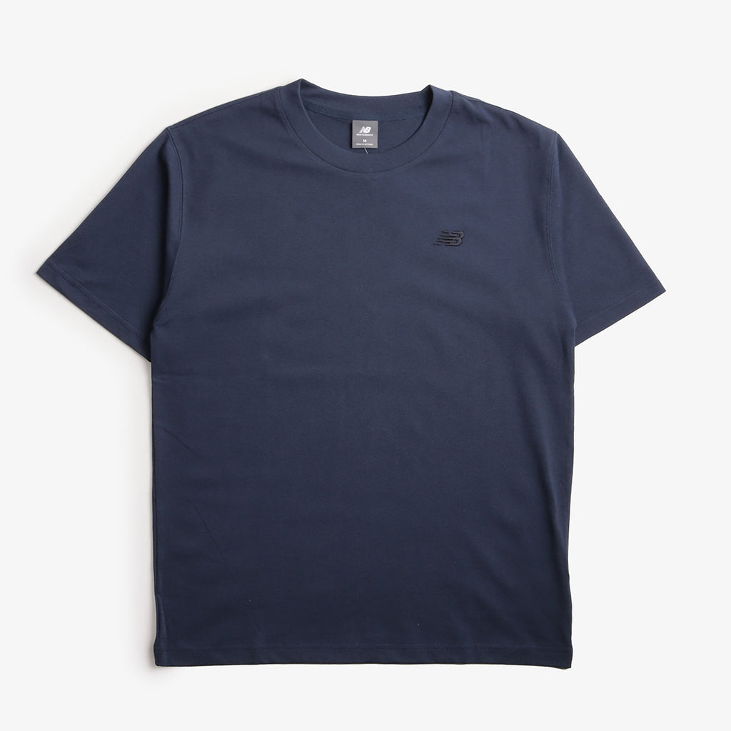 New Balance Athletics Cotton T-Shirt, NB Navy, Detail Shot 1