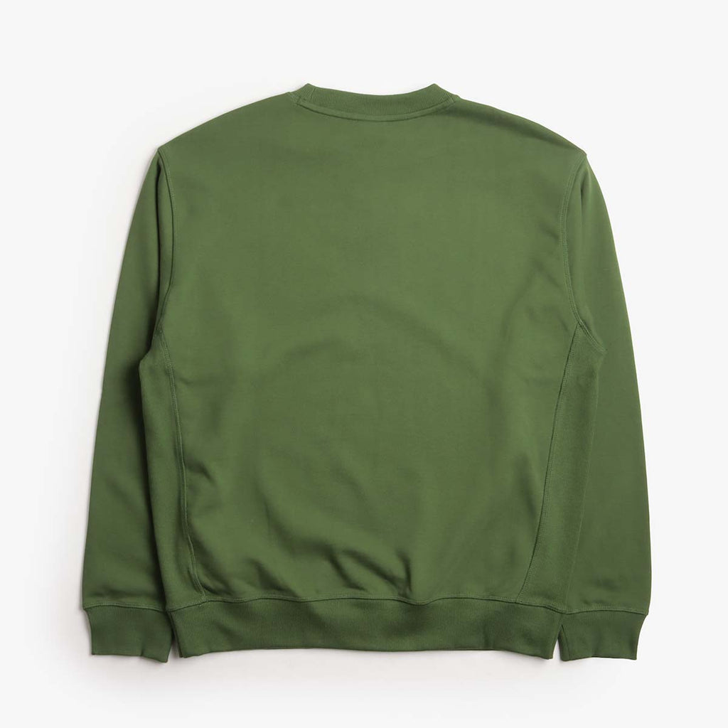 New Balance Athletics French Terry Crew Sweatshirt, Dark Alpine Green, Detail Shot 5