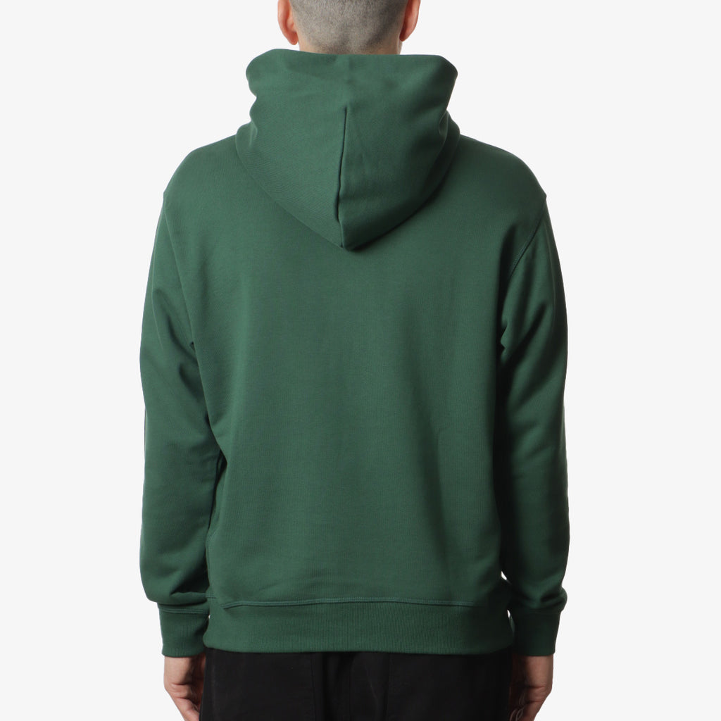 New Balance Athletics French Terry Hoodie, Nightwatch Green, Detail Shot 3