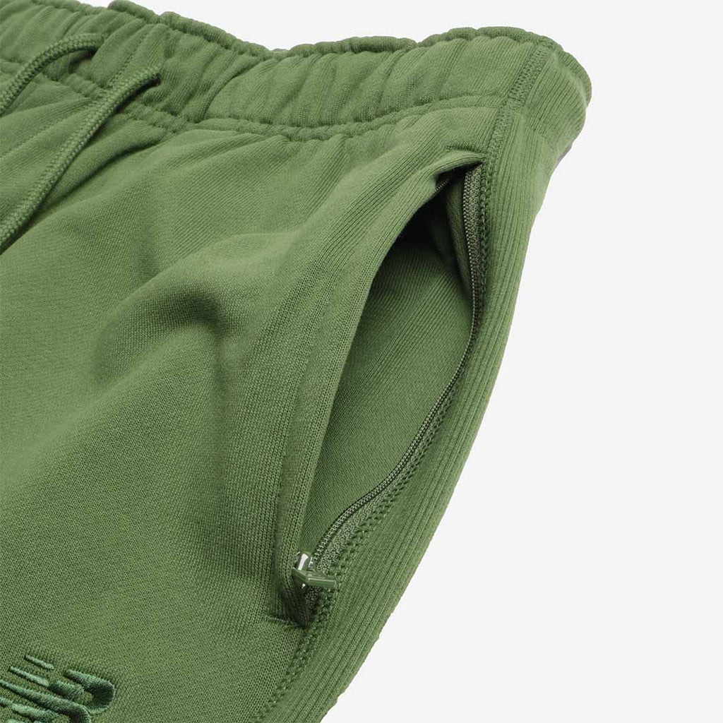 New Balance Athletics French Terry Joggers, Dark Alpine Green, Detail Shot 5