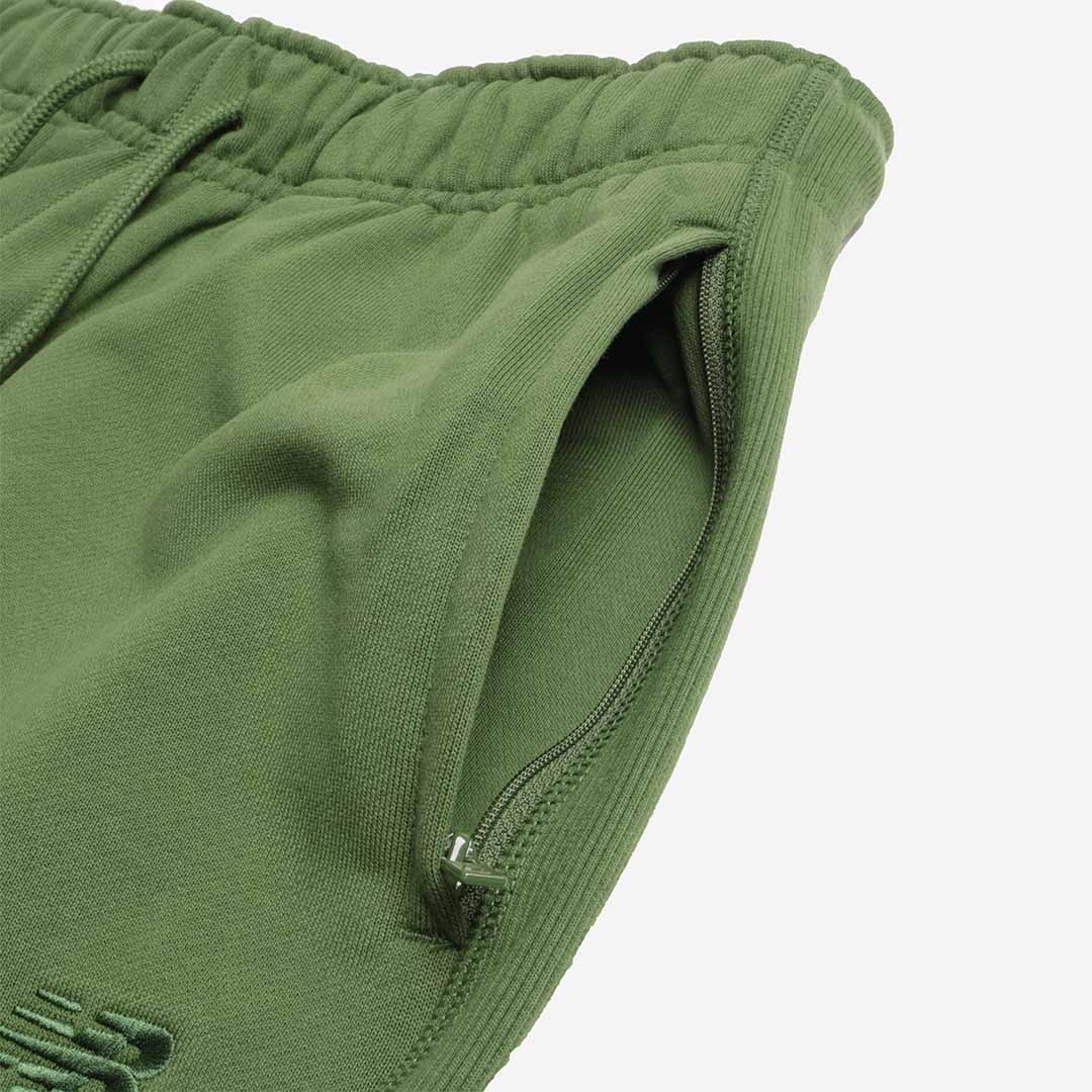 New Balance Athletics French Terry Joggers, Dark Alpine Green, Detail Shot 5