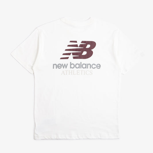 New Balance Athletics Remastered Graphic T-Shirt, Sea Salt, Detail Shot 1