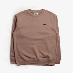 thumbnail New Balance Linear Graphic Fleece Crew Sweatshirt, Earth Shadow, Detail Shot 2