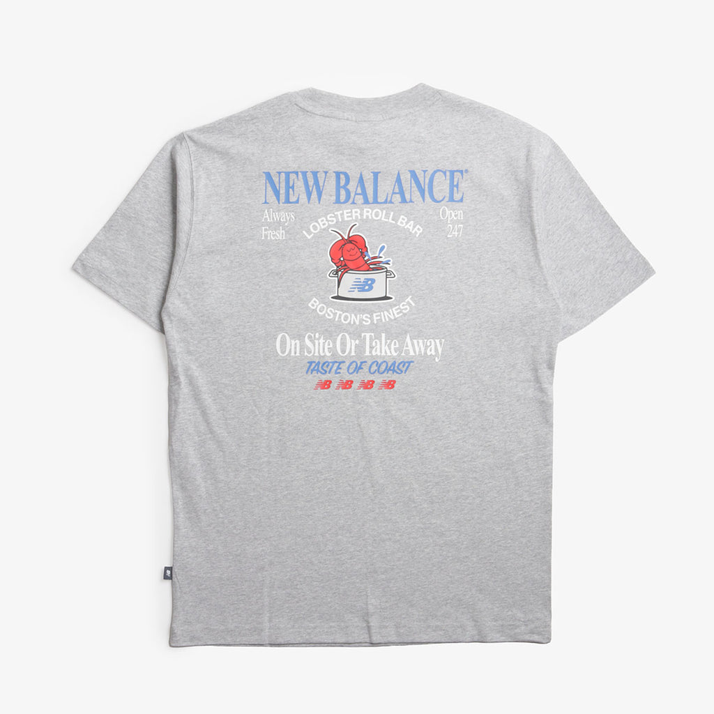 New Balance Lobster Roll T-Shirt, Athletic Grey, Detail Shot 2