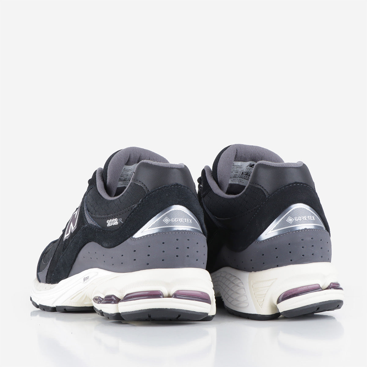 New Balance 2002RXT Shoes, Inkwell Aluminium Grey Natural Mint, Detail Shot 3
