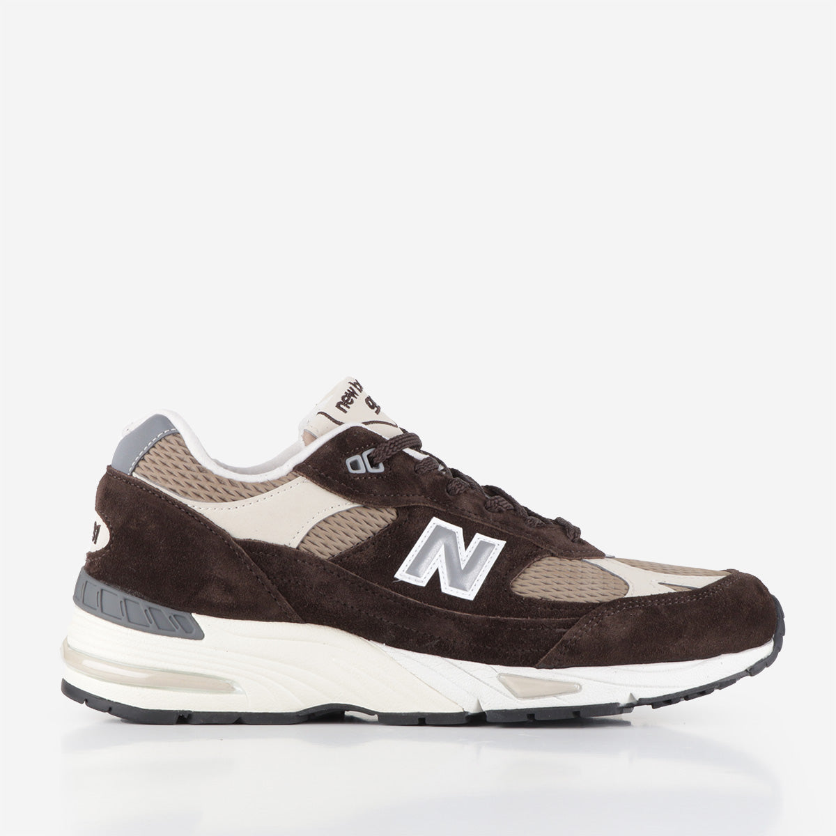 New Balance M991BGC 'Finale' Shoes, Delicioso Silver Mink Oyster Grey, Detail Shot 1