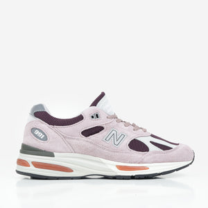 New Balance Made in UK 991v2 Grape Sorbet Shoes - Pink
