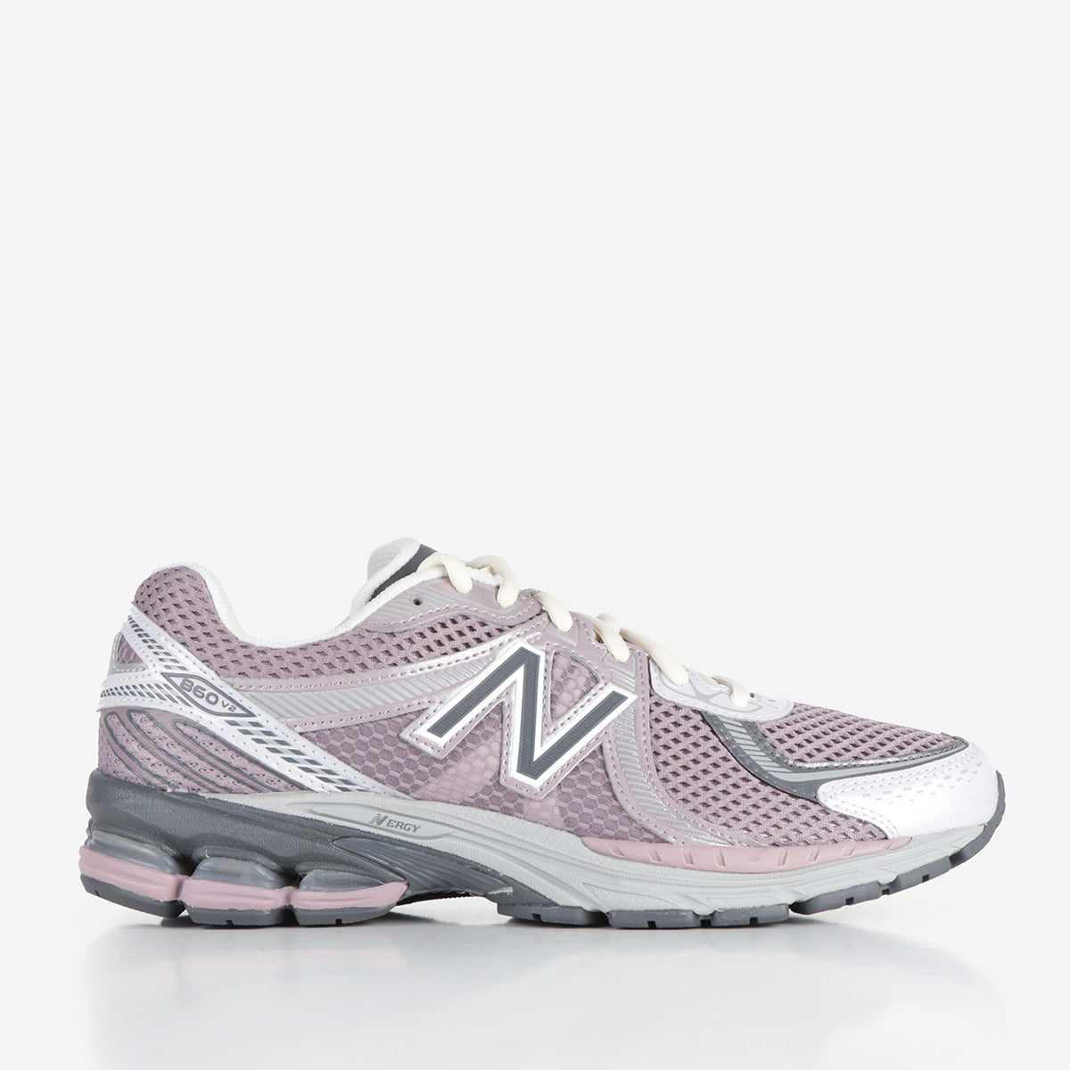 New Balance ML860BW2 Shoes, Ice Wine Magnet Raincloud, Detail Shot 1