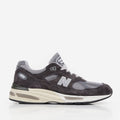 New Balance Made In UK 991v2 Shoes, Forged Iron Alloy Smoked Pearl, Detail Shot 1